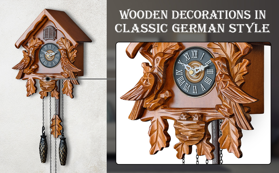 Wooden Cuckoo clock decorations