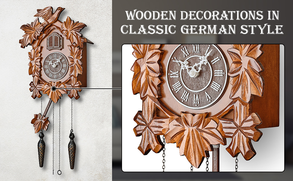 Wooden Cuckoo clock decorations